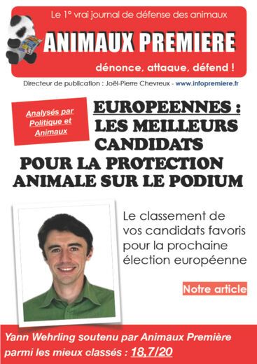 Européennes : Les meilleurs candidats pour la protection animale sur le podium